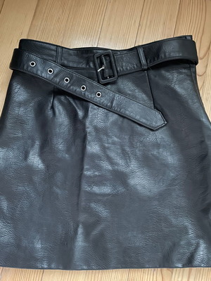 Women's leather skirt new, sexy, short, black