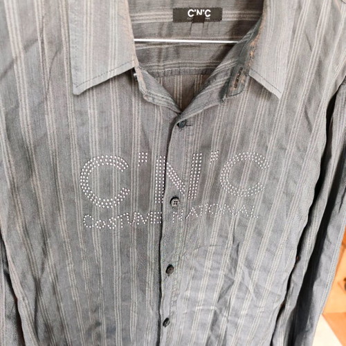Costume National striped shirt like new, gray, size M