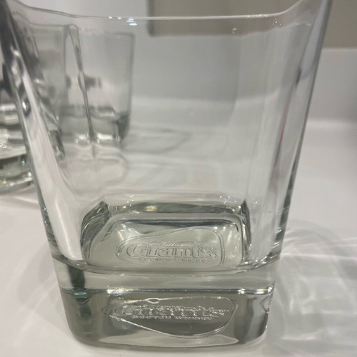 Grant’s whiskey glass set like new, 6 pcs, square