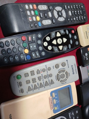 Remote controls used, assorted pack