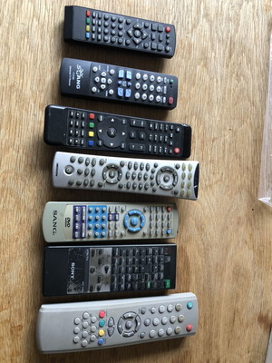 Remote controls used, single piece