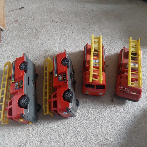 KIBI Greek fire trucks pack, old Greek toys Dec 80