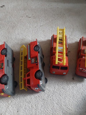 KIBI гръцки пожарни камиони комплект, стари гръцки играчки дек 80