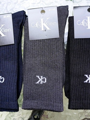 Calvin Klein men's socks new, 3 pairs, size 41-45, high athletic