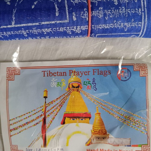 Tibetan Prayer Flags new, authentic from Nepal, 5 colors