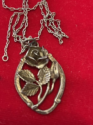 925 silver vintage necklace, 60 cm