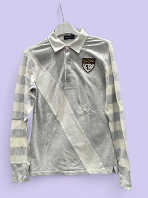 Παιδικό μπλουζάκι Ralph Lauren polo μεταχειρισμένο, γκρι, large 12-14 ετών