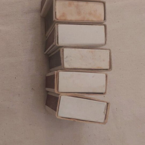 Greek State Monopoly Matchboxes used, set of 6 vintage