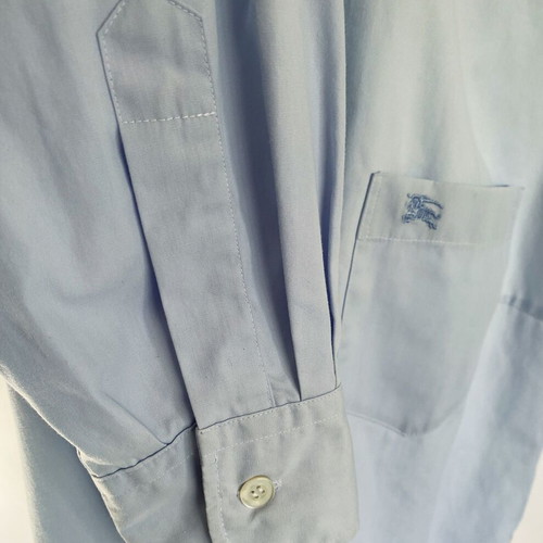 Burberry classic women's baby blue shirt used, size XL
