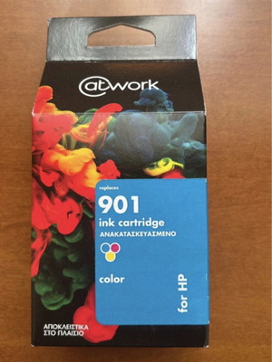 At @ Work 901 μελάνι ανακατασκευασμένο, χρώμα για HP