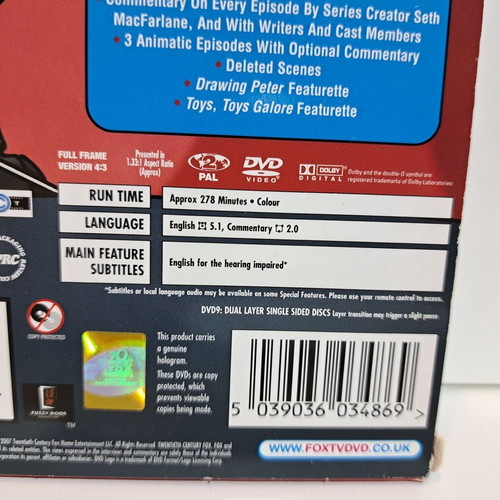 Family Guy Season 6 DVD used, comedy animated series