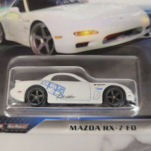 Hot Wheels Mazda RX-7 FD white premium Fast and Furious