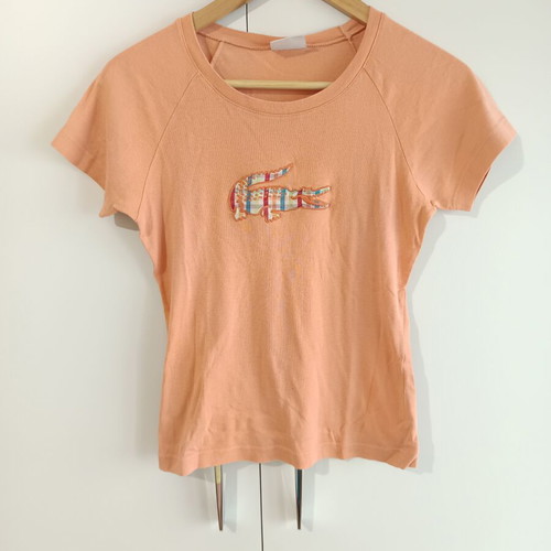 Lacoste T-shirt used, size M, orange