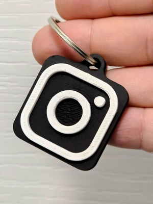 Instagram Logo NFC Tag Keychain new