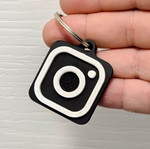 Instagram Logo NFC Tag Keychain new