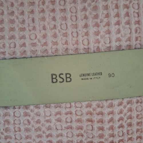 BSB women's leather belt used, black, 106 cm