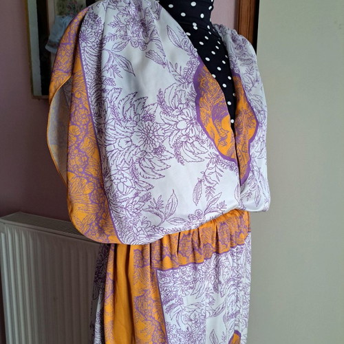 Nidodileda satin dress like new, multicolor, one size