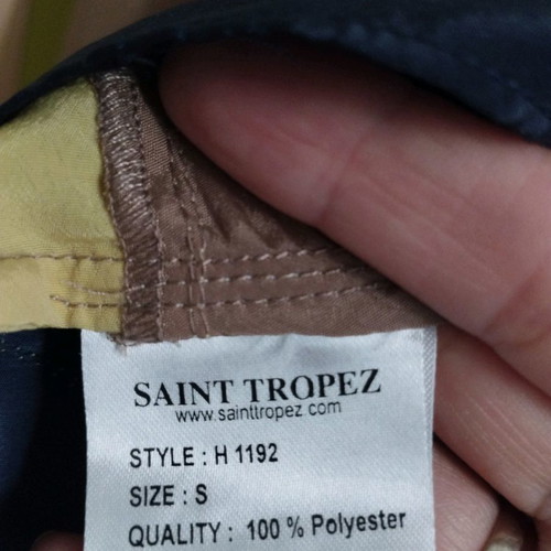 Satin blouse women Saint Tropez new, brown, size S/M