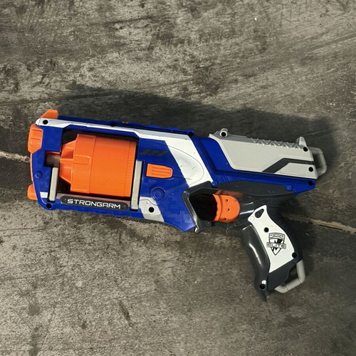 Nerf toy blasters, set of 9, used