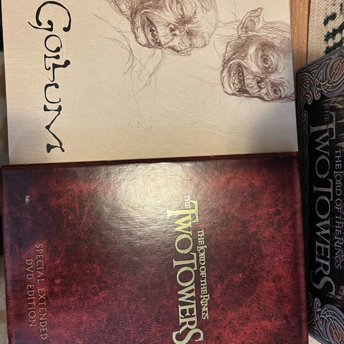 The Lord of the Rings figure and The Two Towers DVD like new