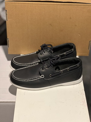 Timberland boat shoes leather navy blue