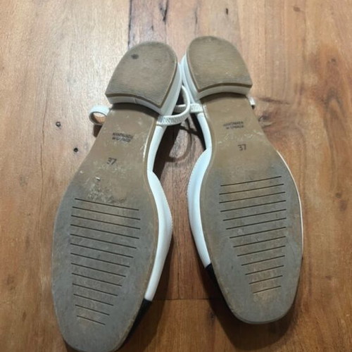 Envie Shoes ballerinas black and white, size 37, minor toe defect