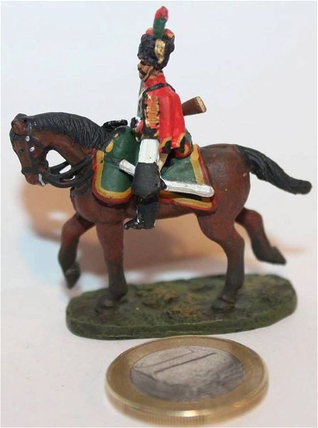  Del Prado molivenia stratiotakia Battle of Waterloo French Army Jacquinot's 3rd Chasseurs Cheval Cavalry se exeretiki katastasi timi 5 evro