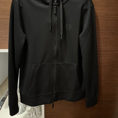Armani Exchange men's hoodie jacket, black, size M