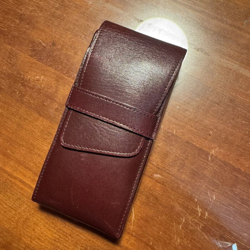Davidoff Genuine Leather Cigar Case Bordeaux vintage like new