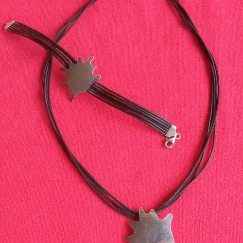 Silver vintage 1980 necklace and bracelet set like new