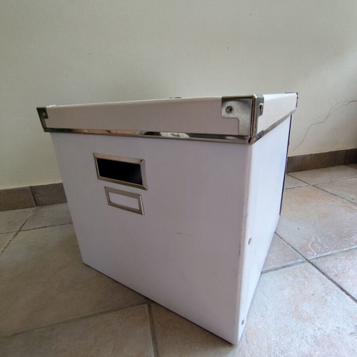 Cardboard box used 32x38cm, height 29cm