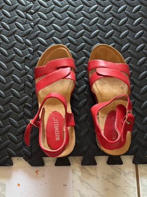 Women sandals, red, size 37, like new