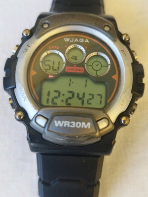 Jaga wristwatch men's like new, black