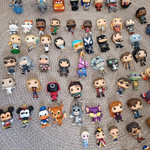 Funko Pop figures used, assorted collection