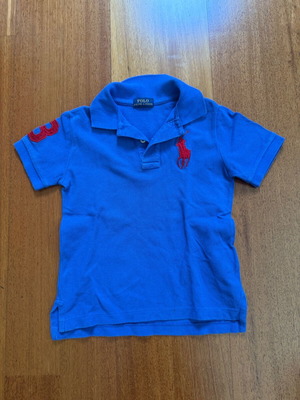Ralph Lauren blue polo shirt for 4 years old used