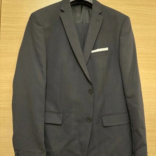 Prince Oliver men's suit black, 100% cotton, like new