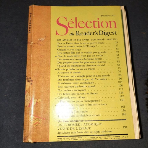 OFFER   SELECTION OF READERS DIGEST 1977