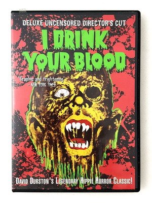I Drink Your Blood DVD like new, English without subtitles