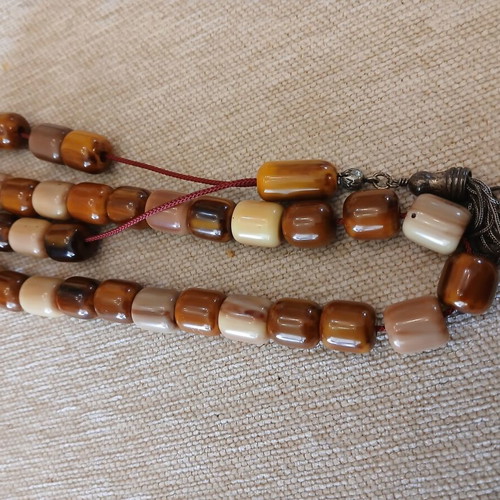Komboloi old mastic with silver elements used