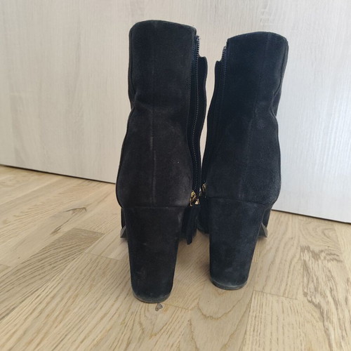H&M suede ankle boots like new, size 39, black