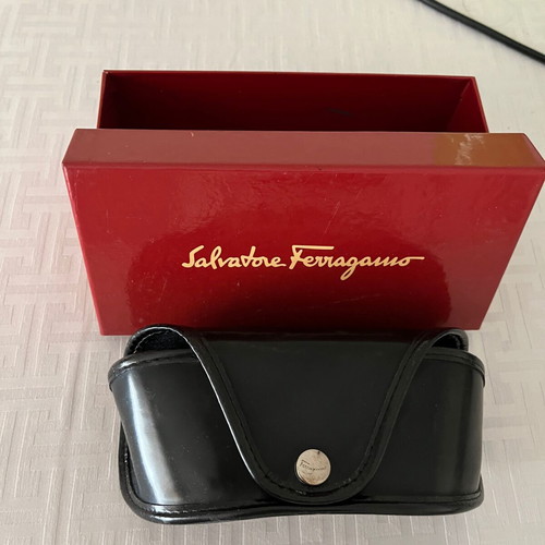 Salvatore Ferragamo sunglasses new, black with gold logo