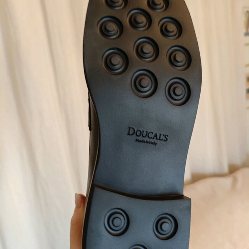 Doucal's leather loafers brand new with tags, size 40, black