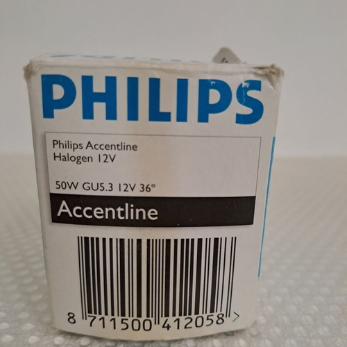 Philips halogen bulbs used, pack of 28, 12V 50W GU5.3 bicolor