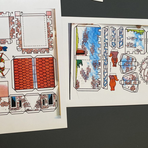Nottingham Castle papercraft from Mickey comics issues 138-143
