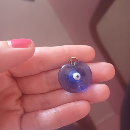 Evil Eye Charm for Pendant or Keychain, New, Blue