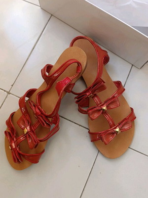 Sandals new, red, size 36.5