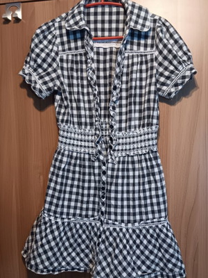 QED London dress for 12-year-old girl, like new, black and white