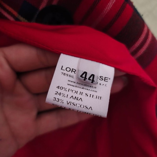 Lorna Bose tartan plaid jacket, red, wool blend