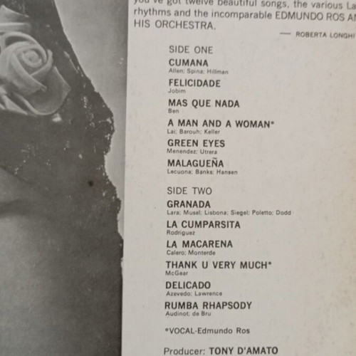 Vinyl Edmundo Ros and His Orchestra Strings Latino used, Latin