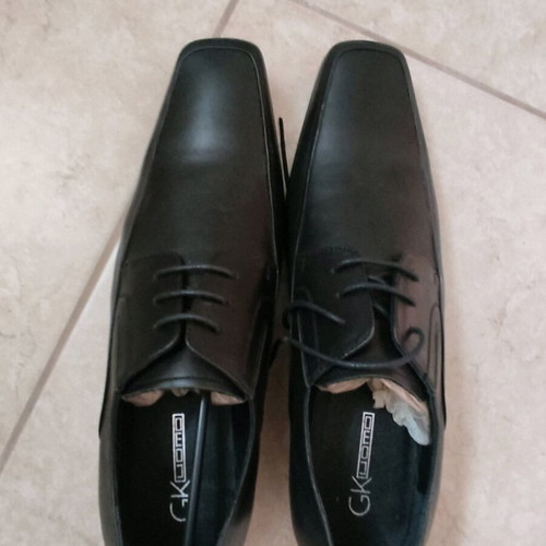 GK Uomo men's shoes new, black, size 44, moccasins